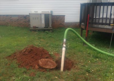 Septic tank pipe